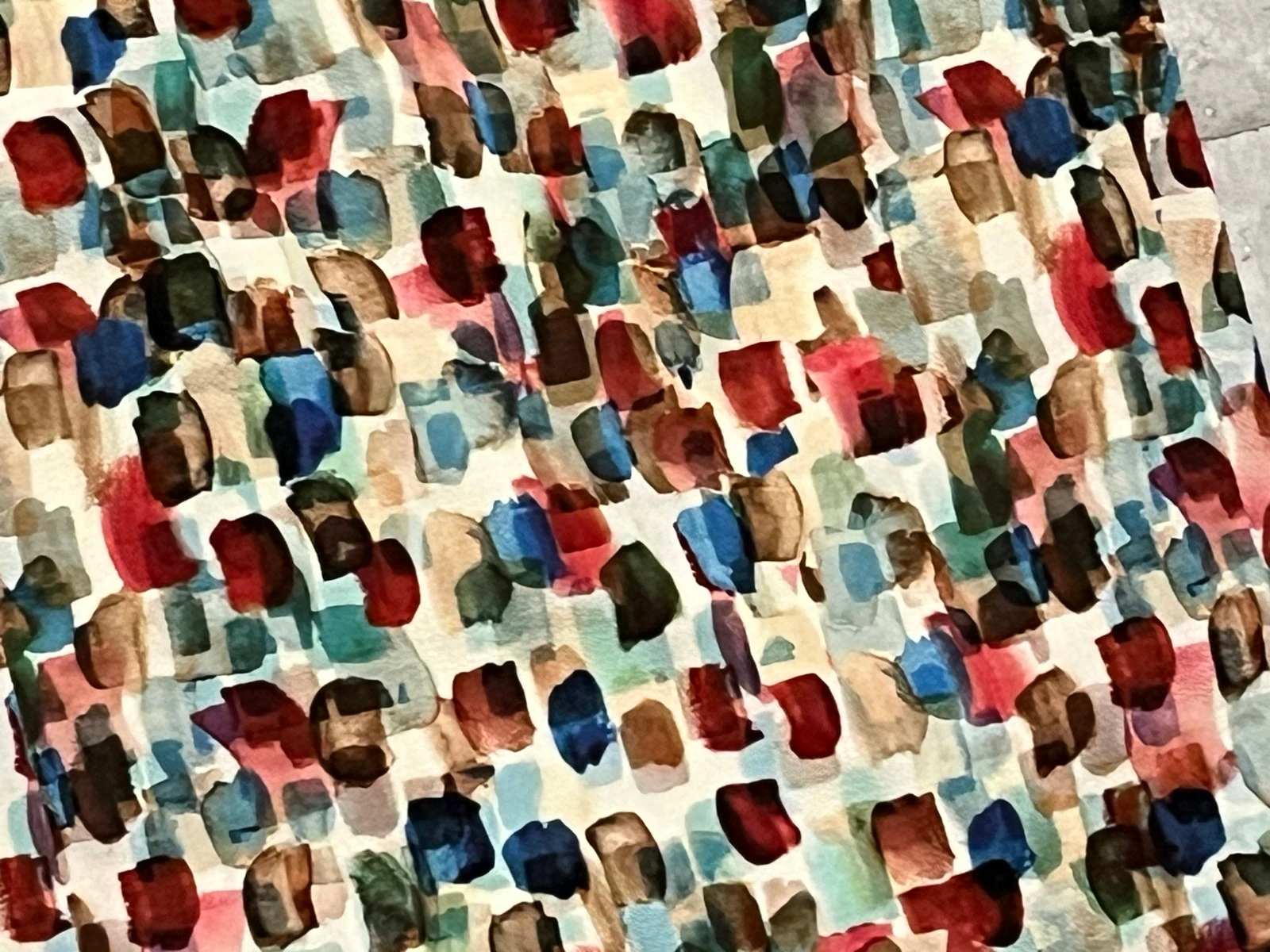 Vestido crepe estampado multicolor  – photo 5